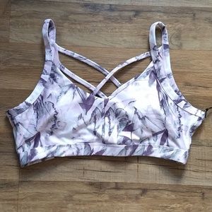Kyodan Floral Sports Bra Size L NWT